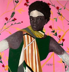 Blossom - Siglo XXI. Contemporáneo, Retrato Figurativo, Mujer Moderna, África