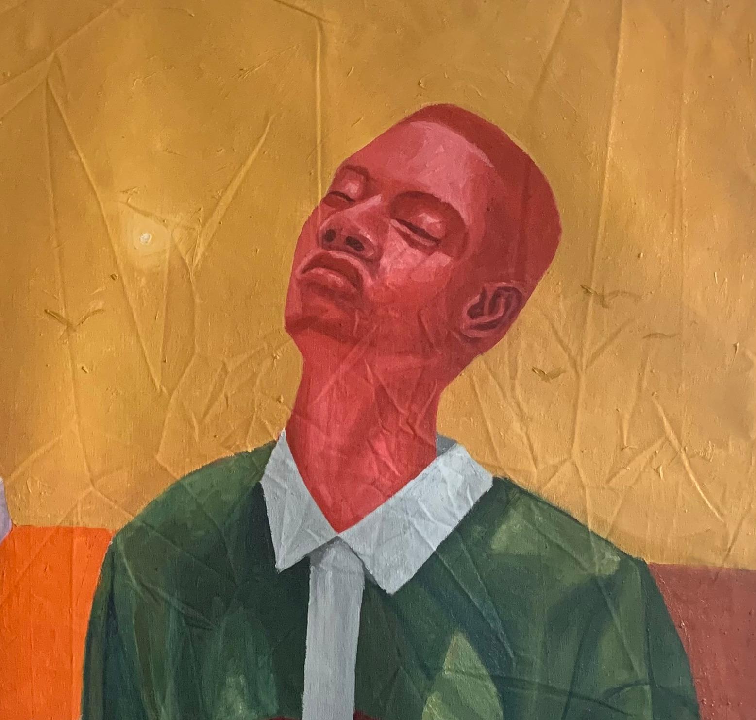 Atem atmen des Lebens – 21. Jahrhunderts. Contemporary, Figurativ, Porträt, Modern, Männer (Zeitgenössisch), Painting, von Aba Linus