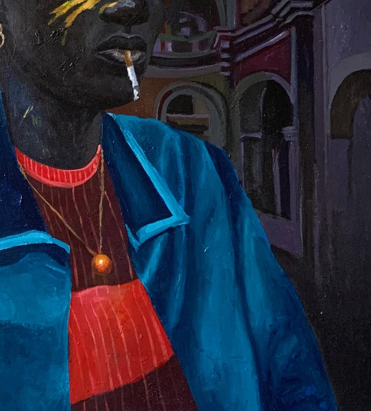 Versandverfahren
Versand in einem gut geschützten Rohr aus Nigeria
Dieses Werk ist ein Unikat, kein Druck oder eine andere Art von Kopie.
Begleitet von einem Echtheitszertifikat (ausgestellt von der Galerie)

Über den Künstler
Aba Linus ist ein