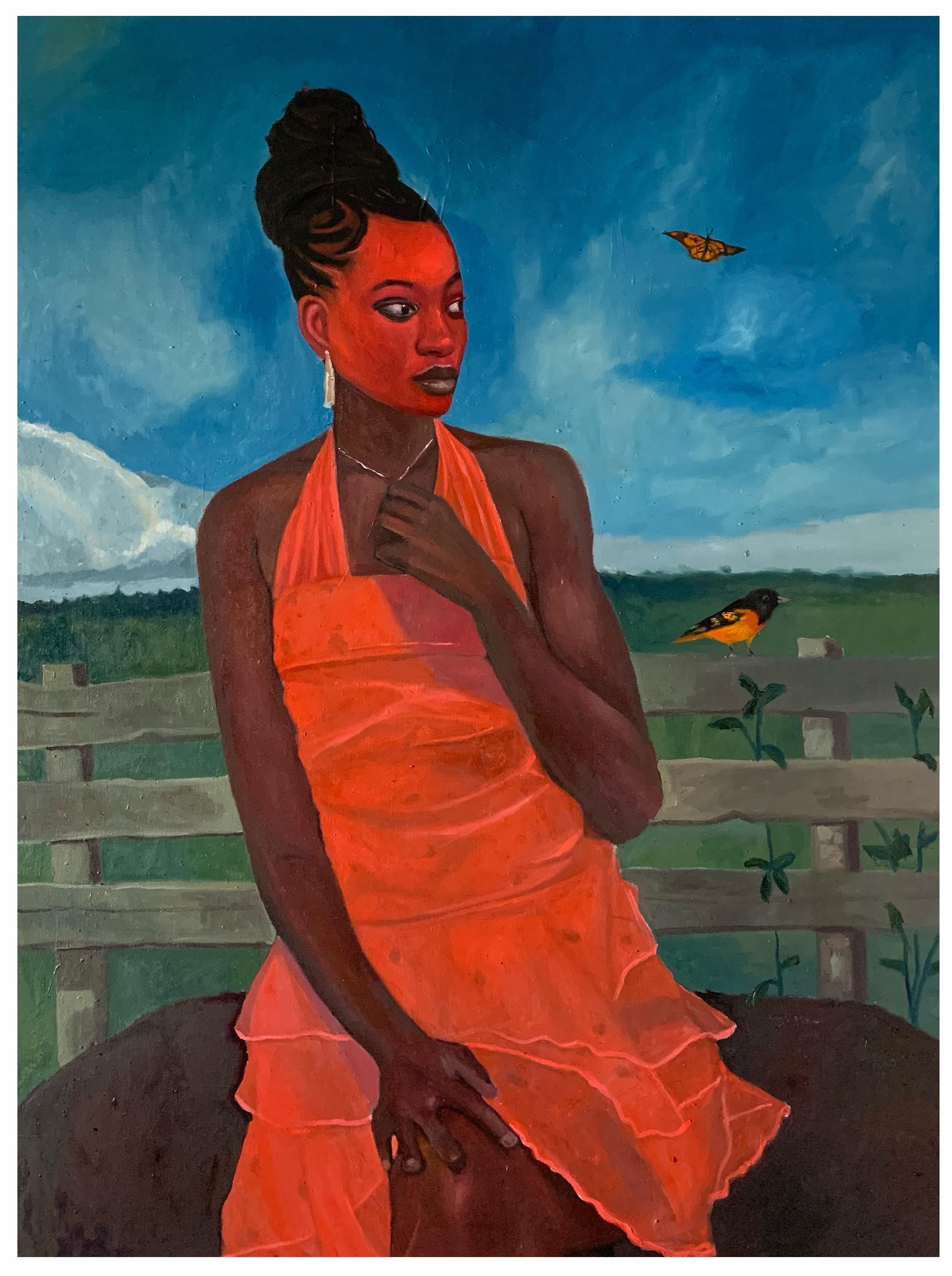 Little Companion 2 - 21st Century. Contemporary, Figurative Modern, Africa