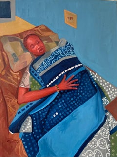 Une longue nuit dans une Townes étrangère - 21ème siècle. Contemporain, figuratif, moderne
