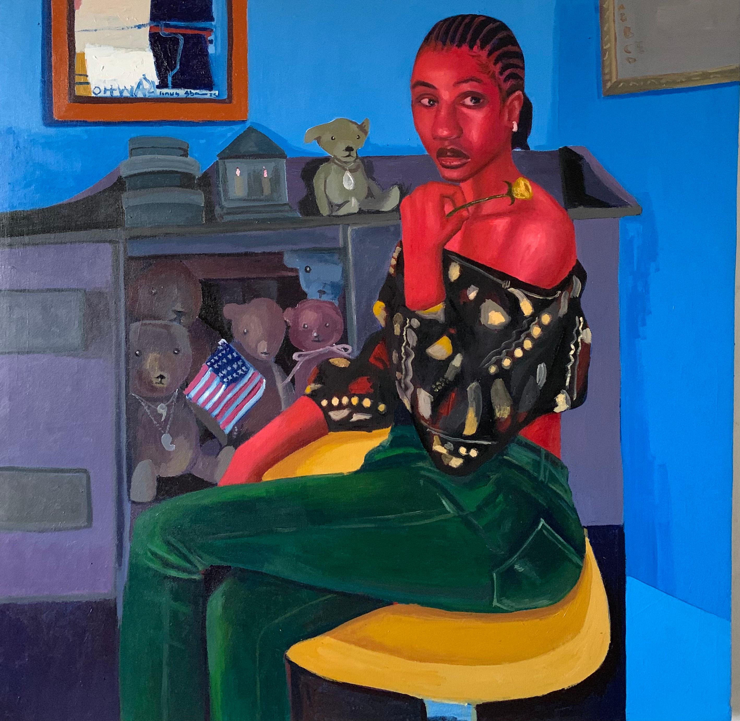 Malinconia 1 - 21° secolo. Contemporaneo, Figurativo, Ritratto, Moderno, Donna