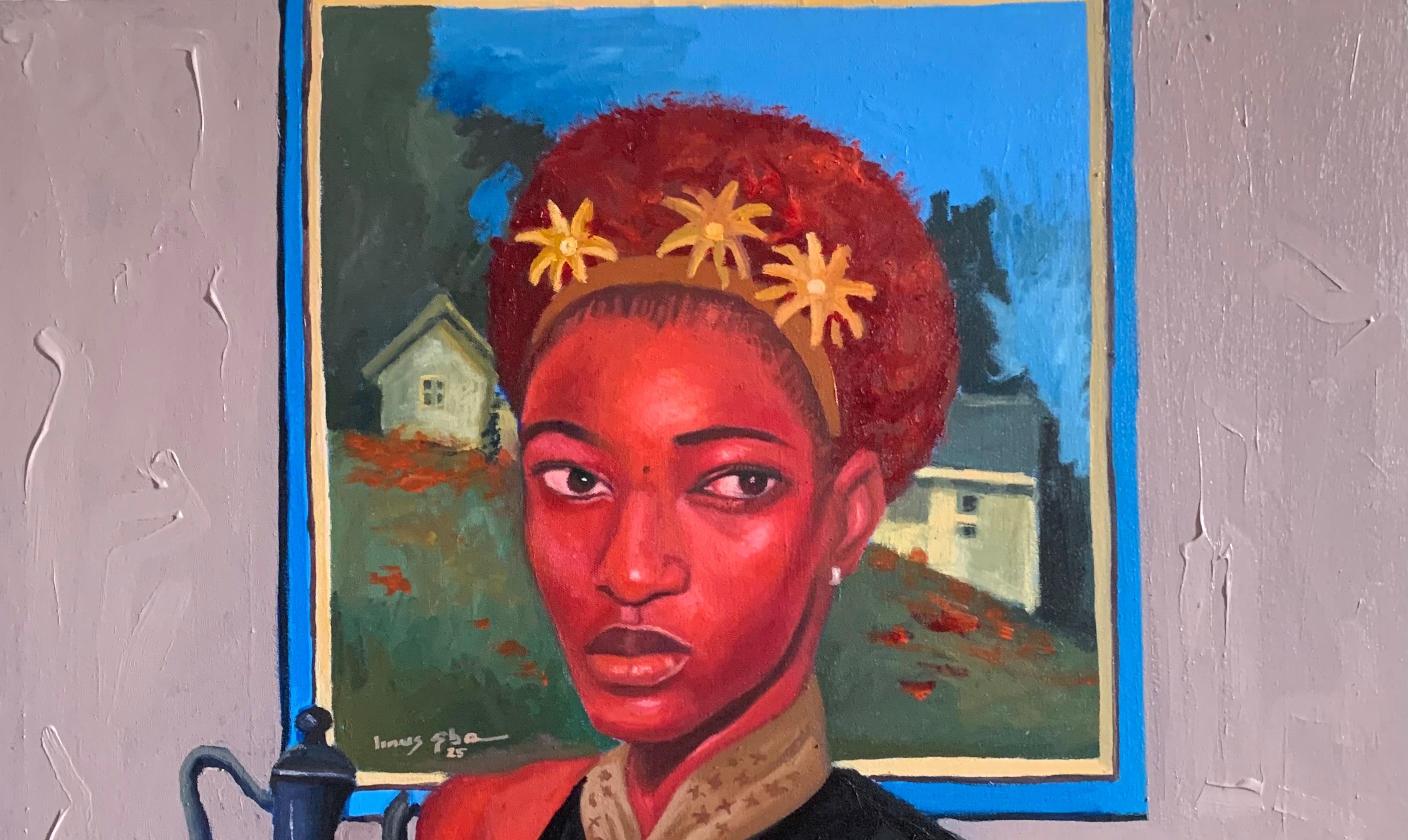 Porträt von Abigael – 21. Jahrhundert. Contemporary, Figurativ, Modernes Porträt (Zeitgenössisch), Painting, von Aba Linus