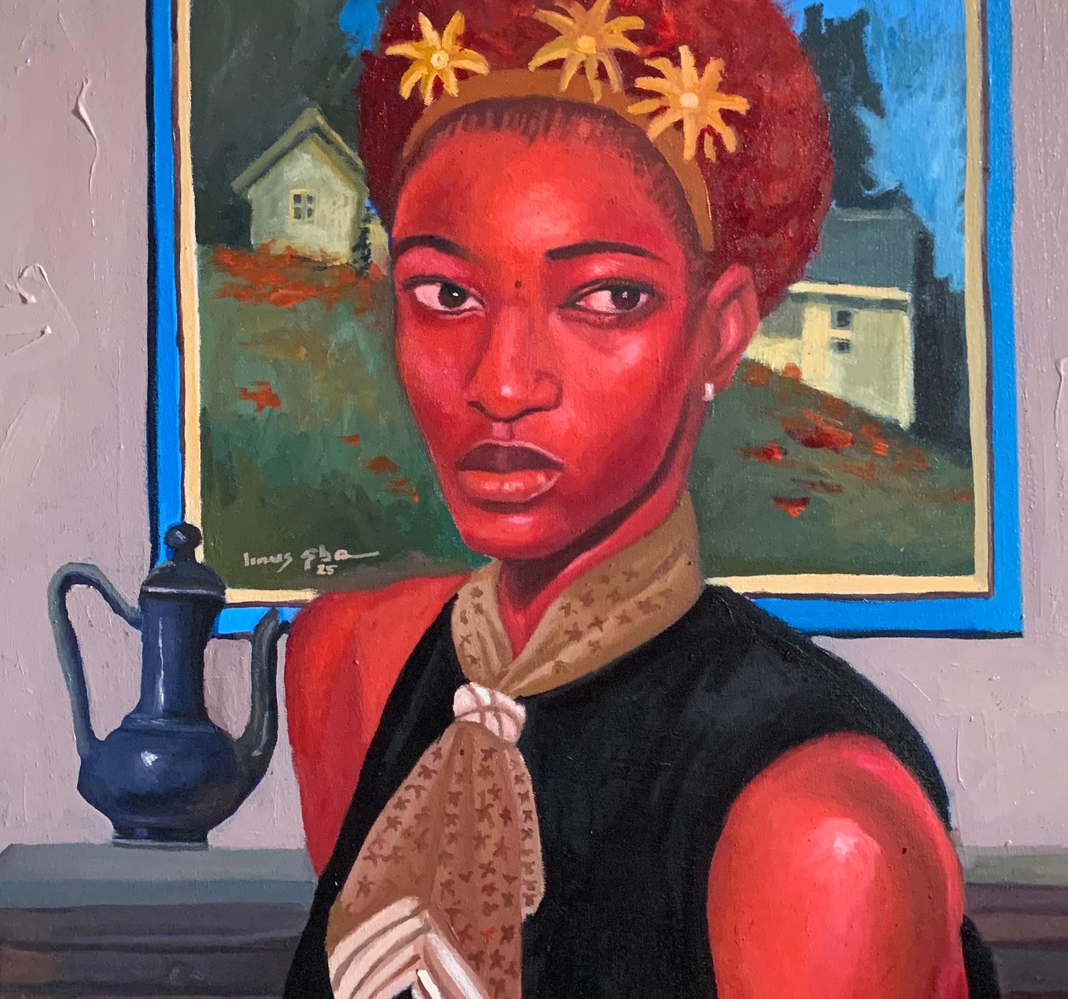 Versandverfahren
Versand in einem gut geschützten Rohr aus Nigeria
Dieses Werk ist ein Unikat, kein Druck oder eine andere Art von Kopie.
Begleitet von einem Echtheitszertifikat (ausgestellt von der Galerie)

Über den Künstler
Aba Linus ist ein