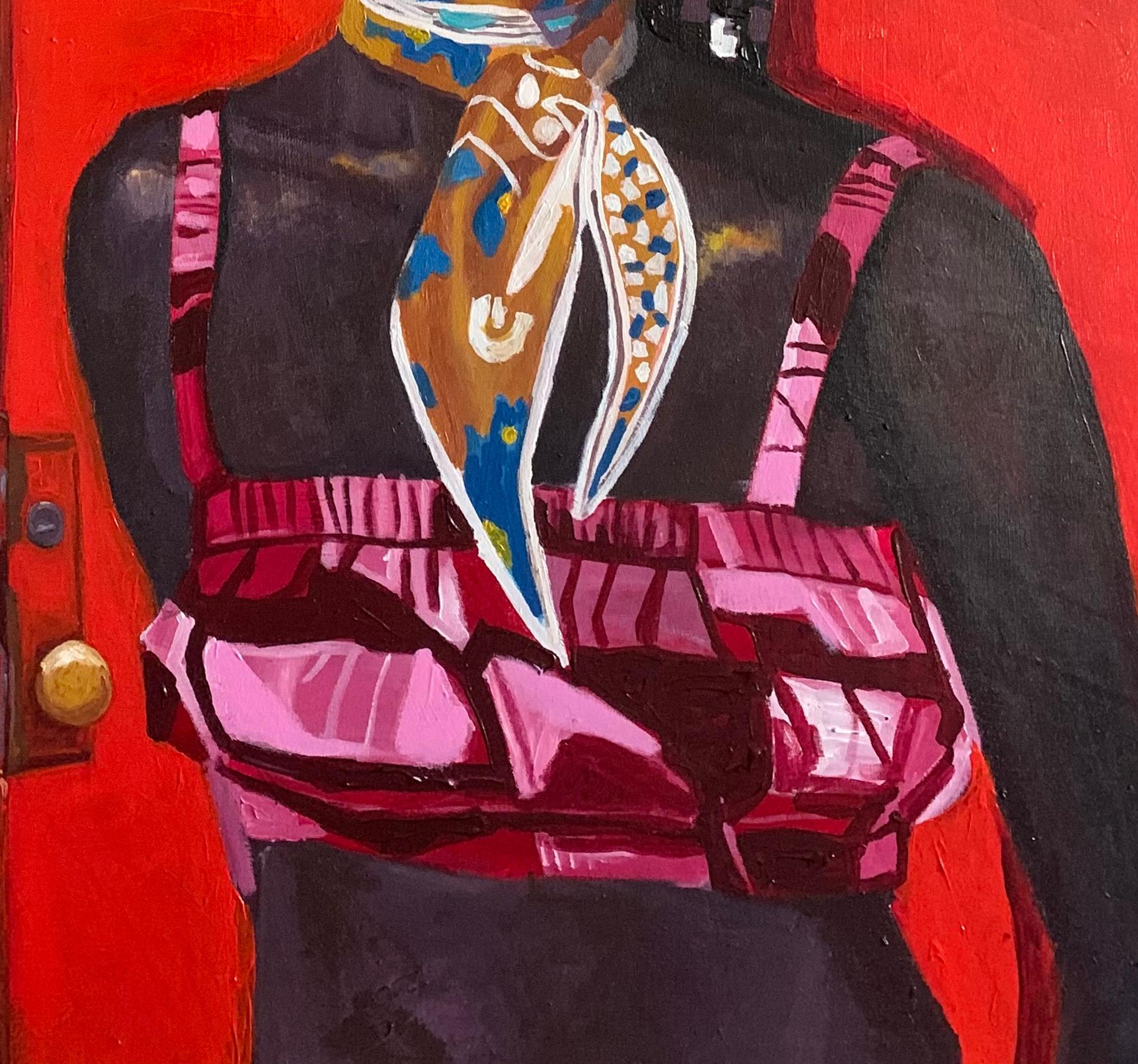 Soundless Echoes -21st Century. Contemporary, Figurative, Modern, Women, Dogs For Sale 1