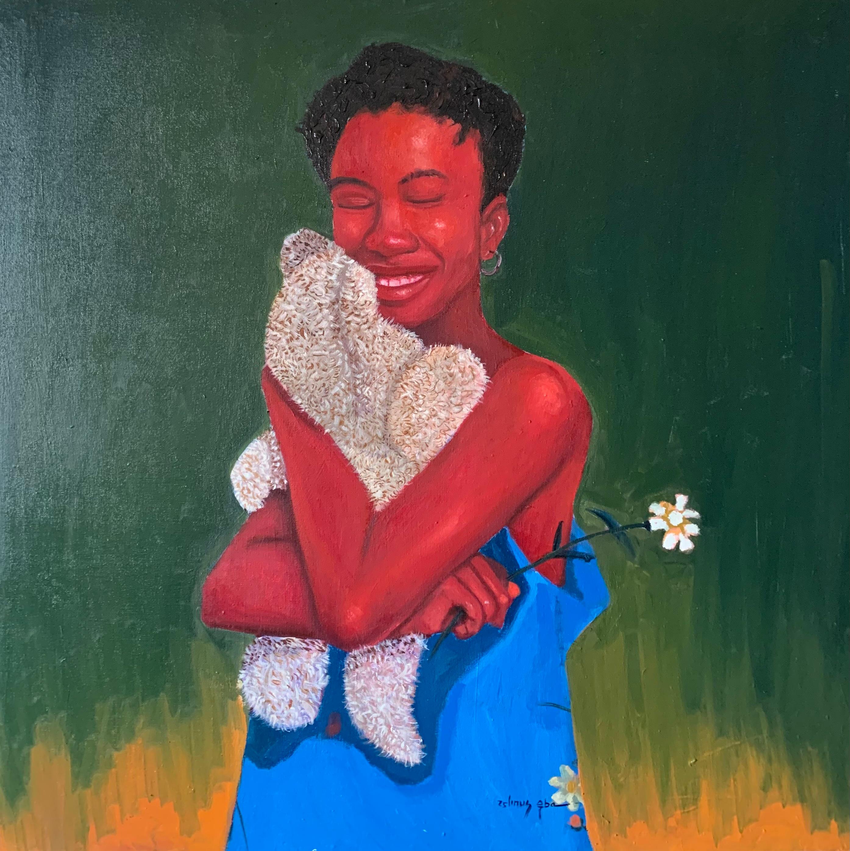 Tenderness of Your Touch - 21. Jahrhundert. Contemporary, Figurativ, Modern, Teddy