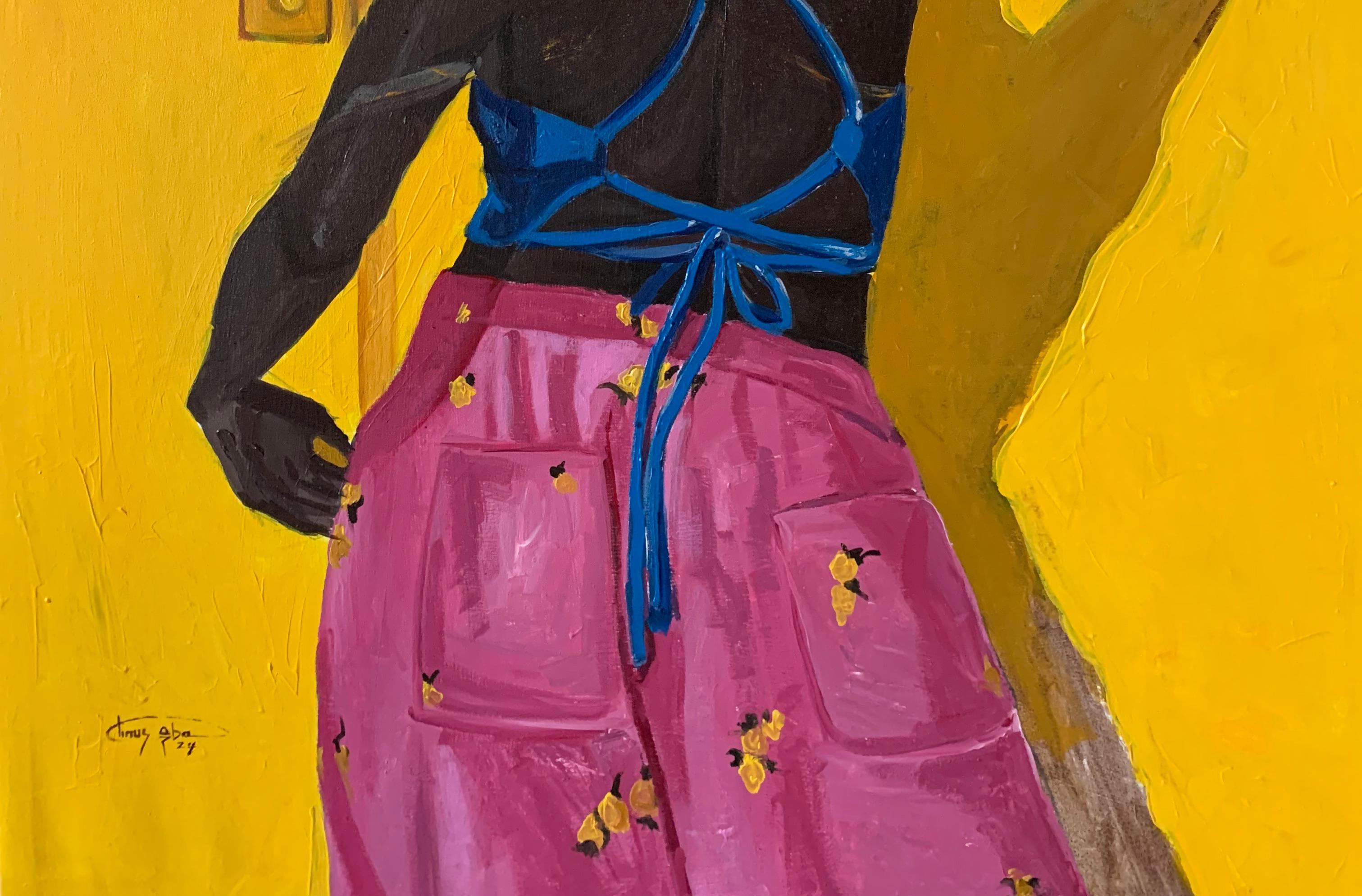 Turn out The Lamp e Love Me Tonight - 21st Century. Donne contemporanee e moderne - Painting Contemporaneo di Aba Linus