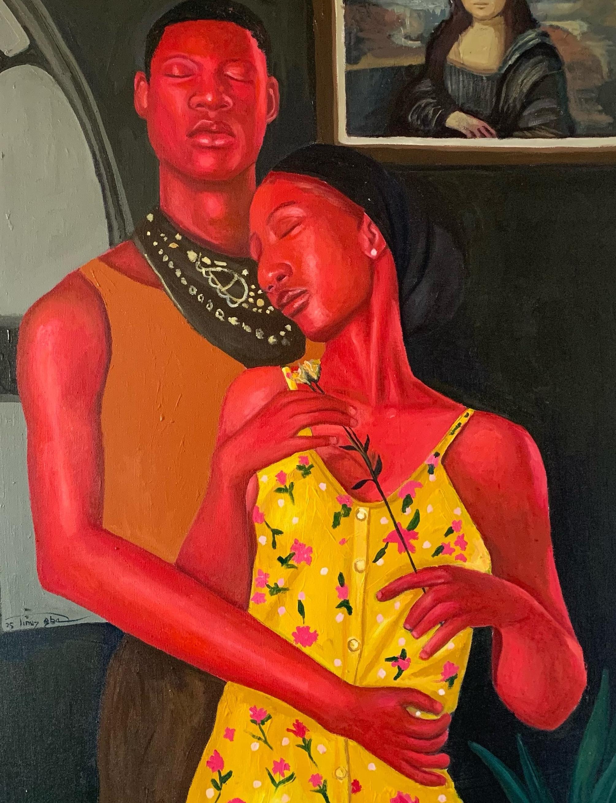 Procedimiento de envío
Se envía en un tubo bien protegido desde Nigeria
Esta obra es única, no es un grabado ni otro tipo de copia.
Acompañado de un Certificado de Autenticidad (expedido por la Galería)

Sobre el artista
Aba Linus es una artista