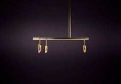 Linear Rectangular Frame with Crystal 90 Pendant Light by Christopher Boots