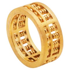 Bague Abacus - Bague en or massif 22kt Petite (US 5-6)