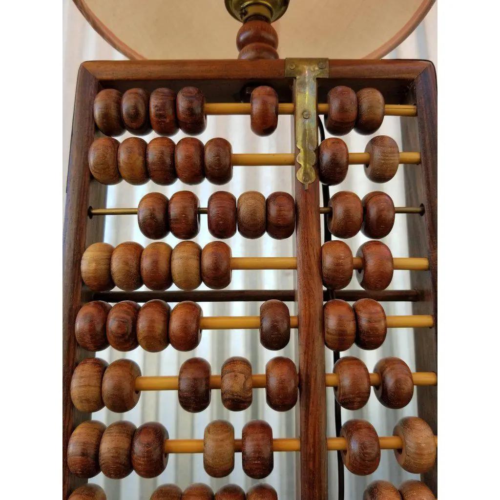 Chinese Export Abacus Table Lamp