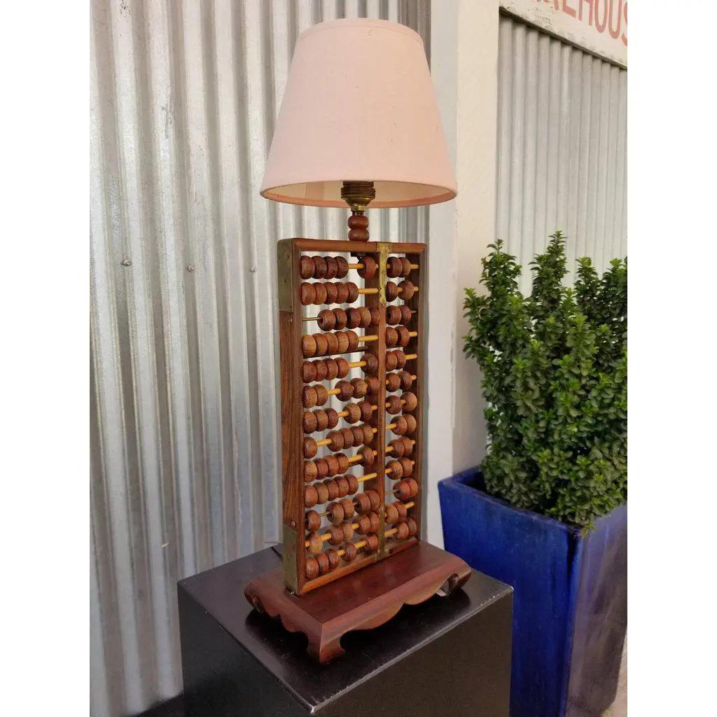 Abacus Table Lamp In Good Condition In Fulton, CA
