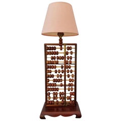 Vintage Abacus Table Lamp