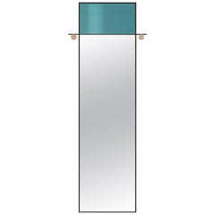 Abal Tall Mirror with Teal Glass by Matter Made