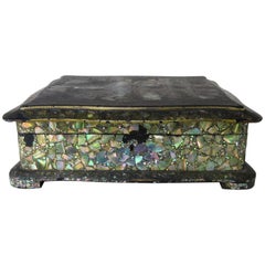 Scatola per gioielli in abalone e madreperla, 1880 circa