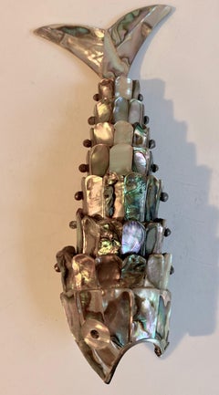Abalone and Silver Fish Bottle Opener