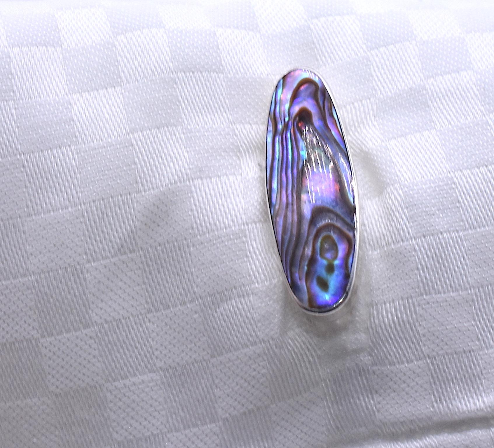 Women's or Men's Abalone and Sterling Cufflinks