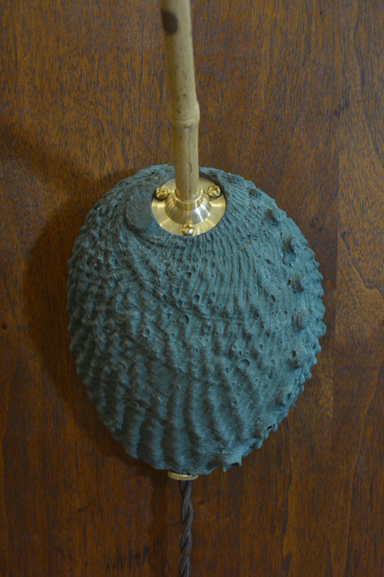 Applique articolata in Abalone e Bambù con paralume in conchiglia Nature [Corde] in vendita 2