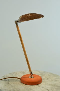 Abalone Desk Lamp in Chrome with Natural Seashell Shade [In Stock]