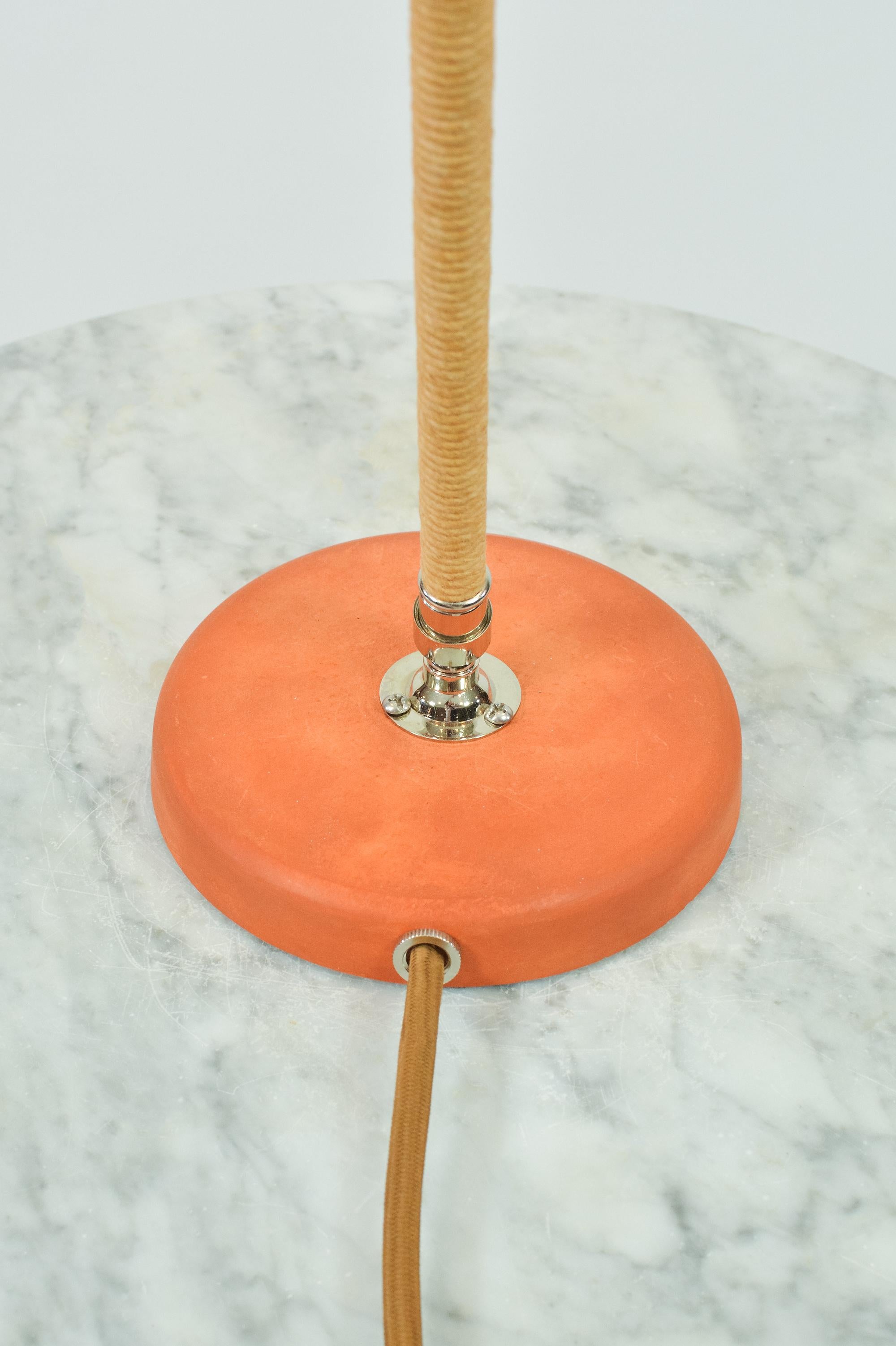 Shell Abalone Desk Lamp in Chrome with Natural Seashell Shade [In Stock] For Sale