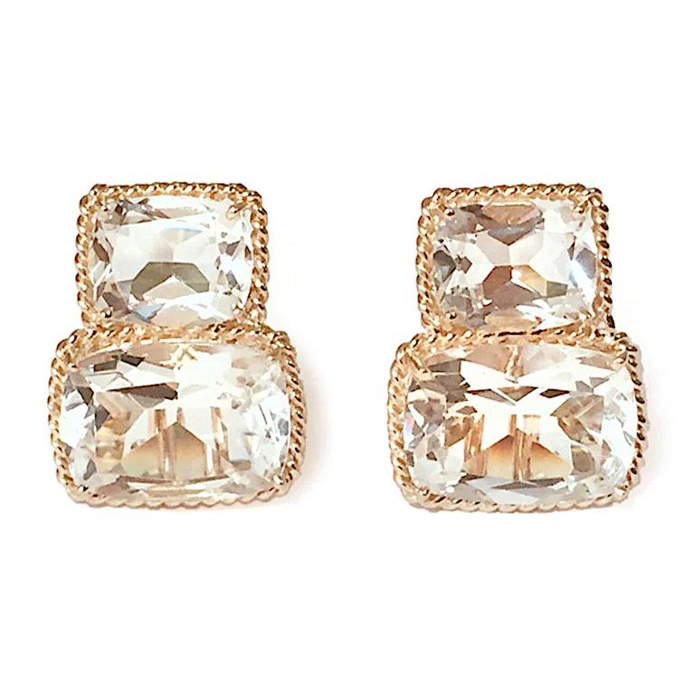 Abalone Drop Earrings with Twisted Gold Detail In New Condition For Sale In New York, NY