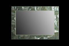 Gerahmter Abalone-Spiegel