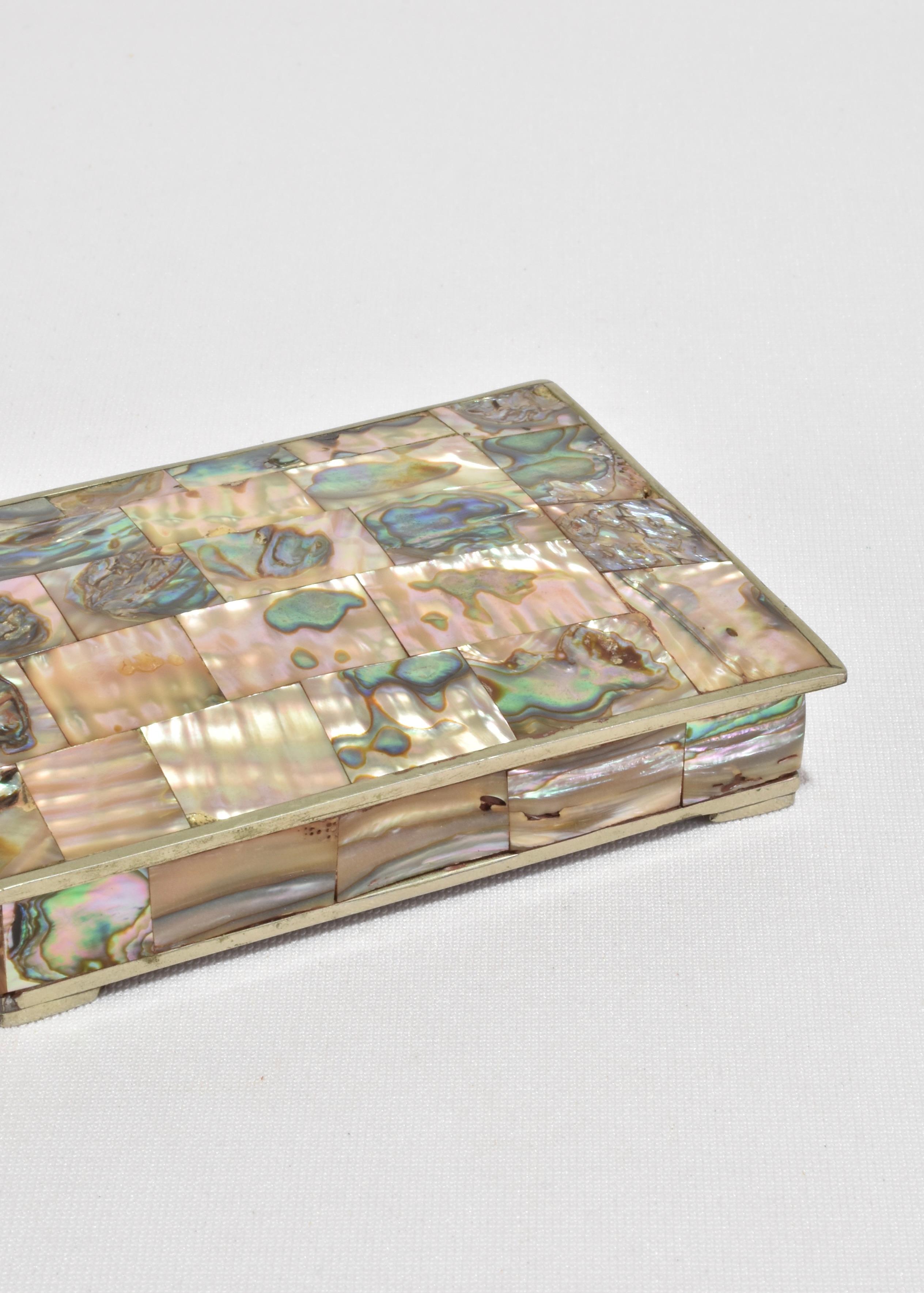 Abalone Jewelry Box In Good Condition For Sale In Richmond, VA