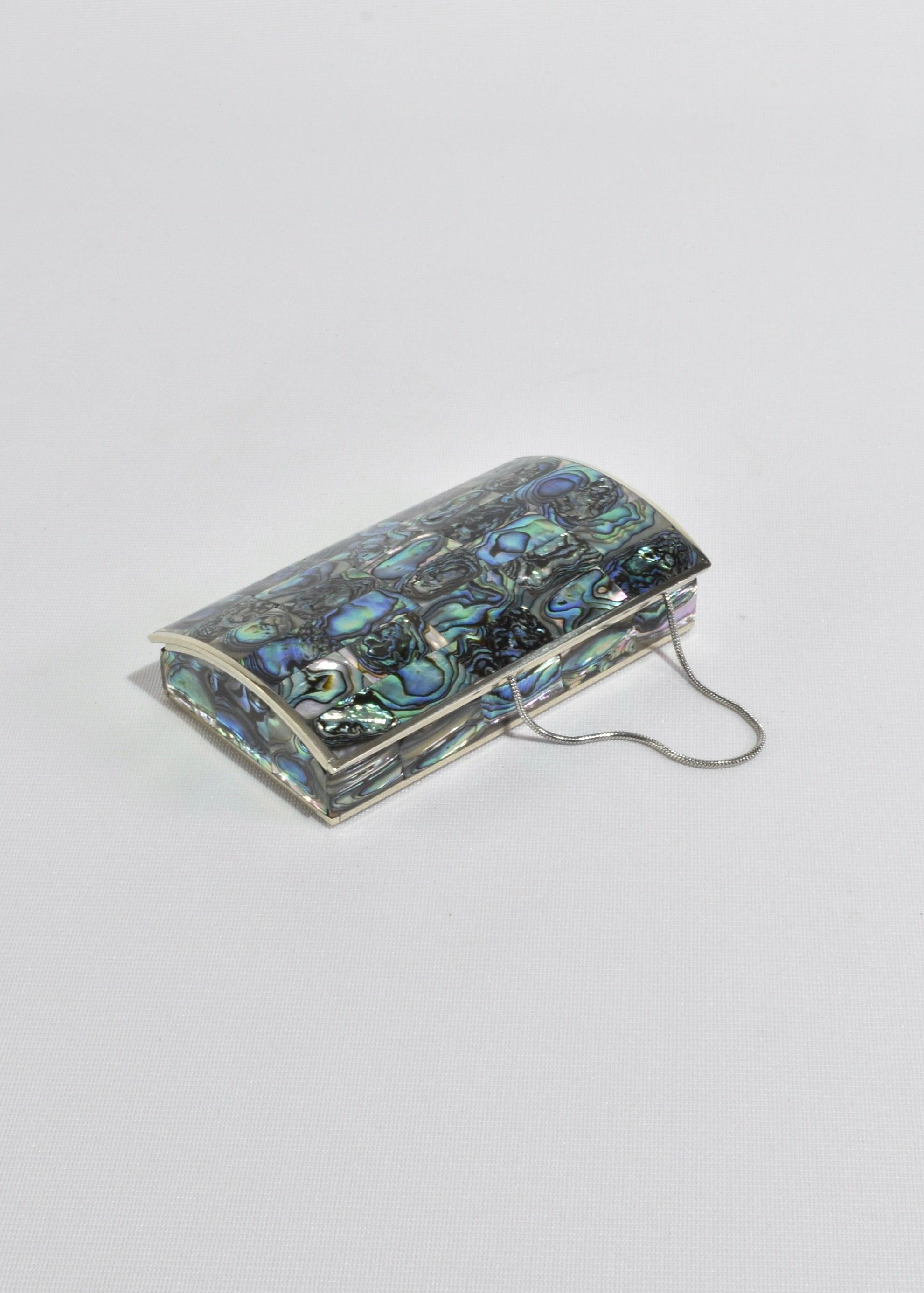 Abalone Jewelry Box In Excellent Condition In Richmond, VA