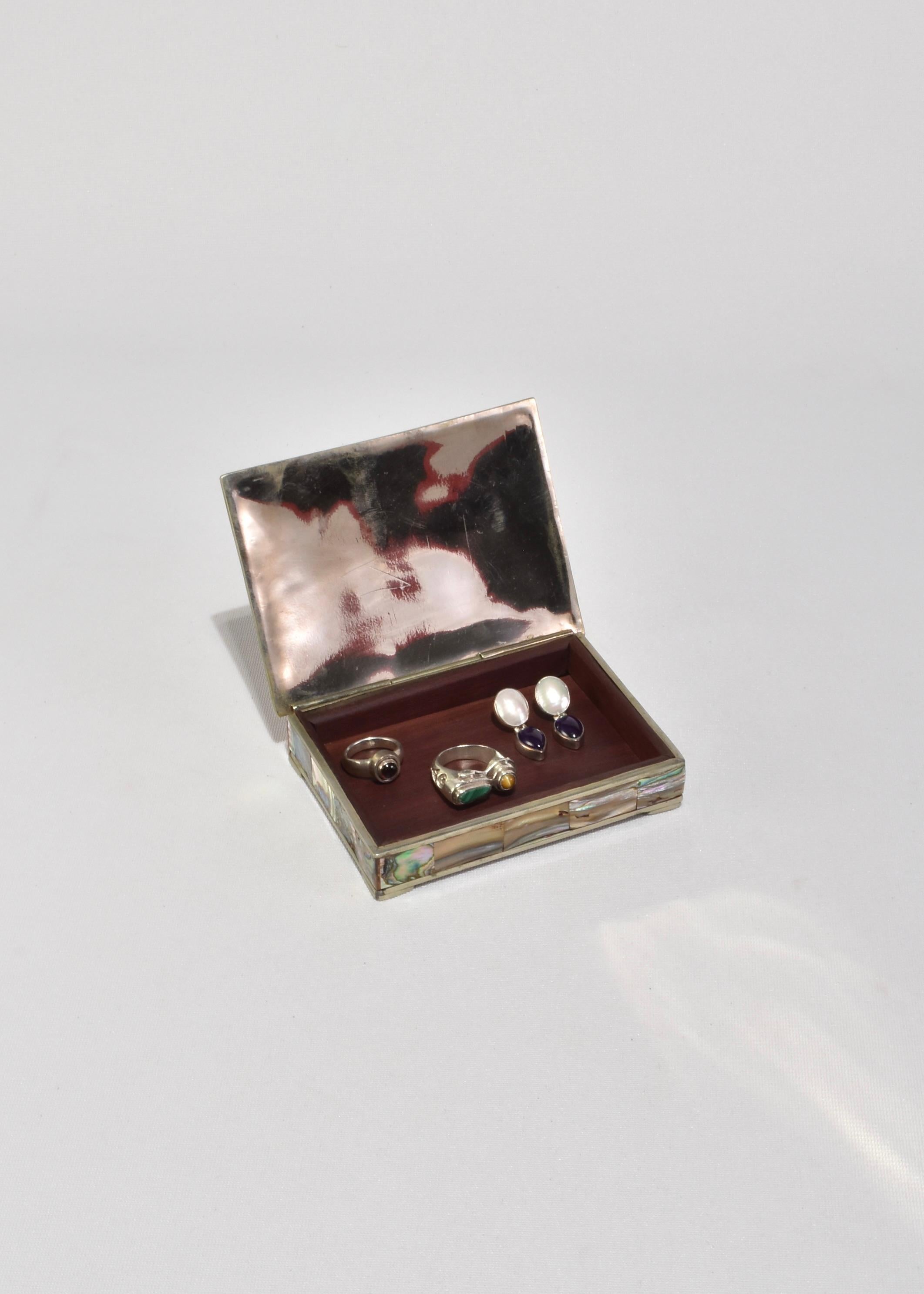 20th Century Abalone Jewelry Box For Sale