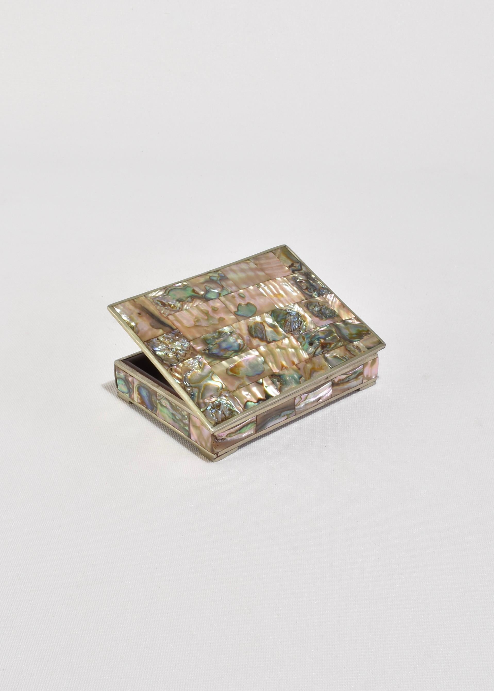 Alpaca Abalone Jewelry Box For Sale