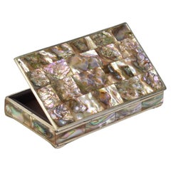 Vintage Abalone Jewelry Box
