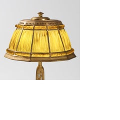 "Abalone Linenfold" Desk Lamp by Tiffany Studios, New York