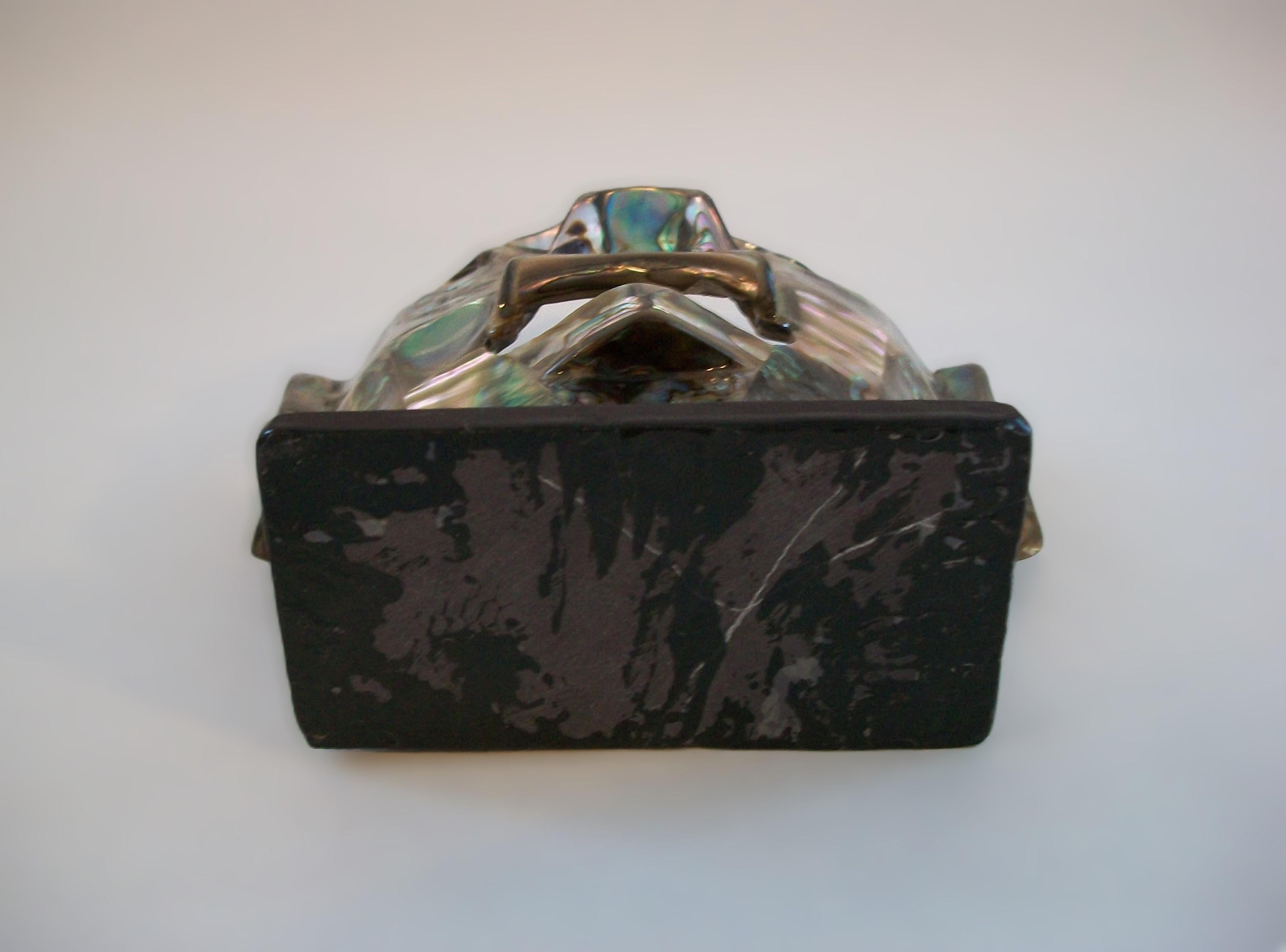 Shell Mayan Style Mask Sculpture - Unsigned - Mexico - Late 20th Century For Sale