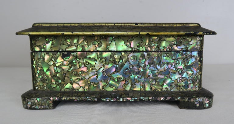 Other Abalone and Mother of Pearl Jewelry Box, circa 1880s For Sale