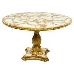 Abalone, Onyx, and Gold Leaf Cocktail Table by Arturo Pani