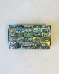 Abalone Seashell Jewelry or Decorative Box