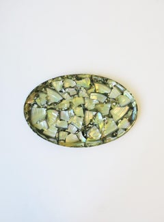 Seashell Lucite Serving or Catchall Jewelry Tray