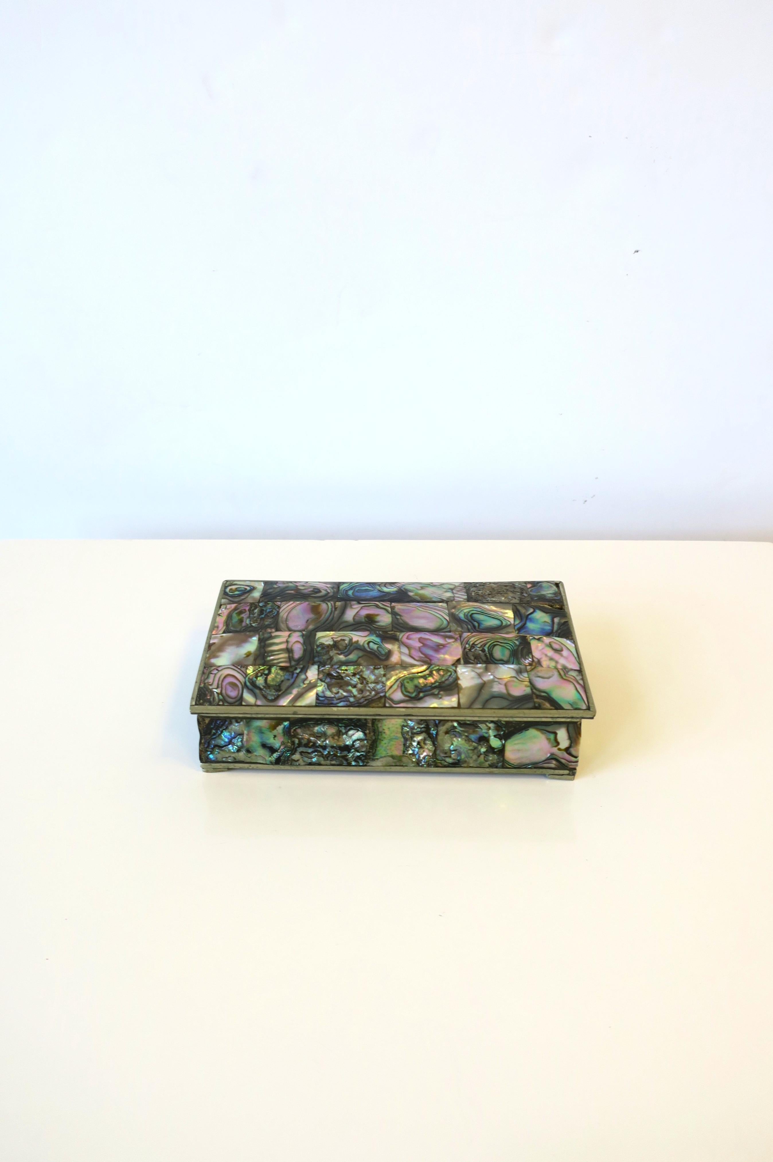 Organic Modern Abalone Seashell Box
