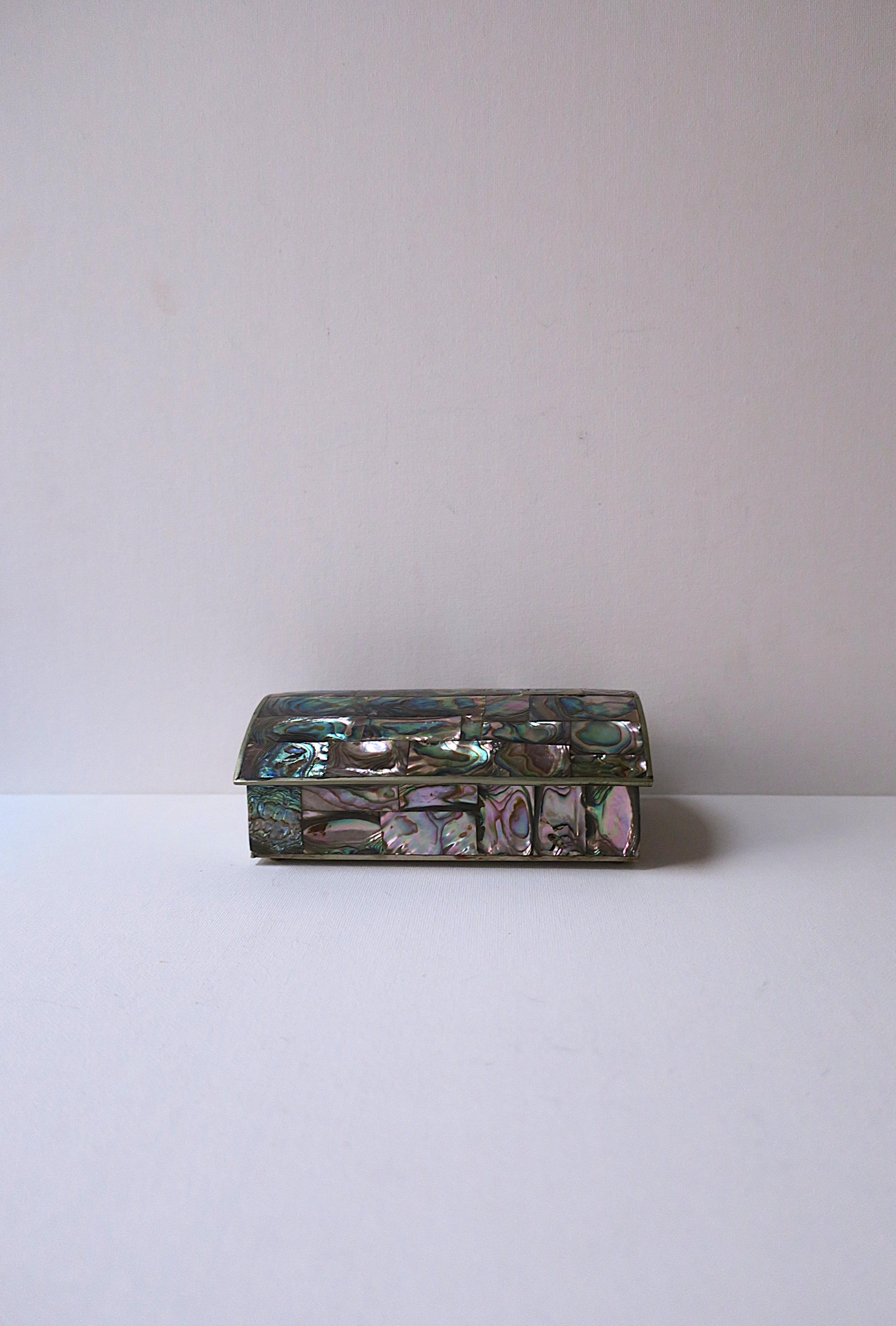 Mexican Abalone Seashell Box For Sale