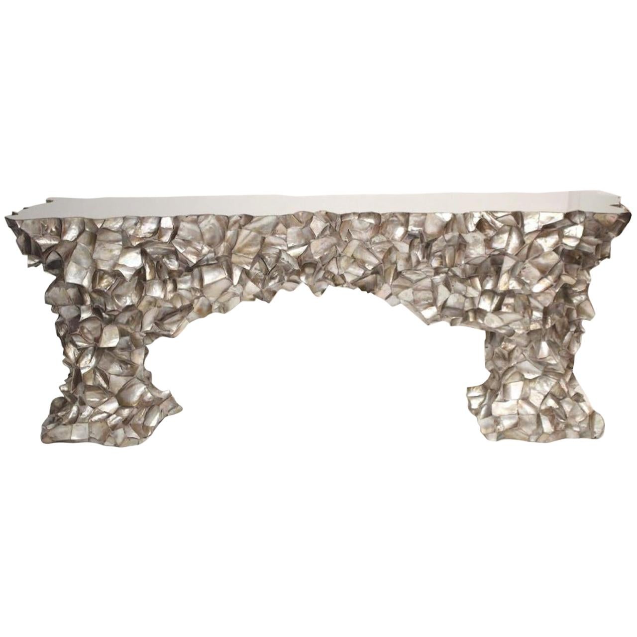 Videre Licet Abalone Shell Console