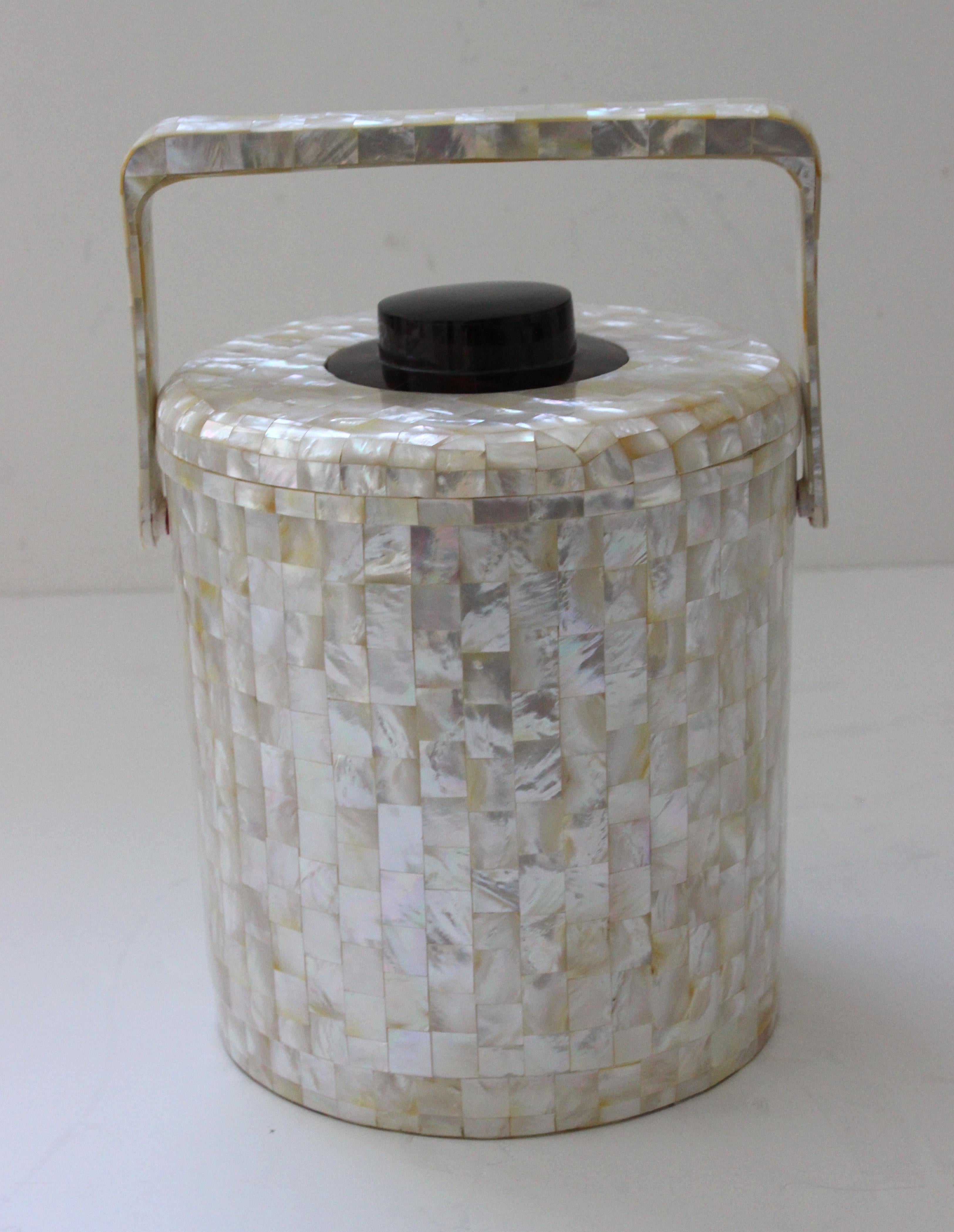 Hand-Crafted Abalone Shell Ice Bucket For Sale