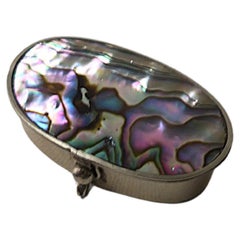 Pillbox aus Abalone-Muscheln