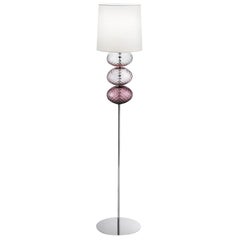 Abat Jour Floor Lamp in Violet, Amethyst and Wisteria by Venini