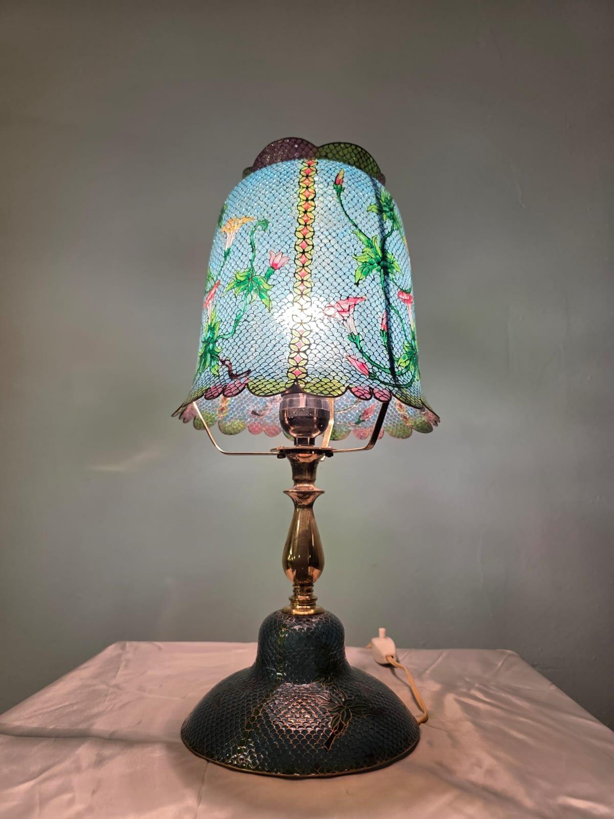 Orientalisches Pliqué abat-jour a jour im Angebot 9