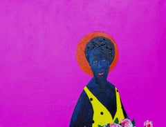 Viva - Siglo XXI, Contemporáneo, Figurativo, Retrato de mujer con flores