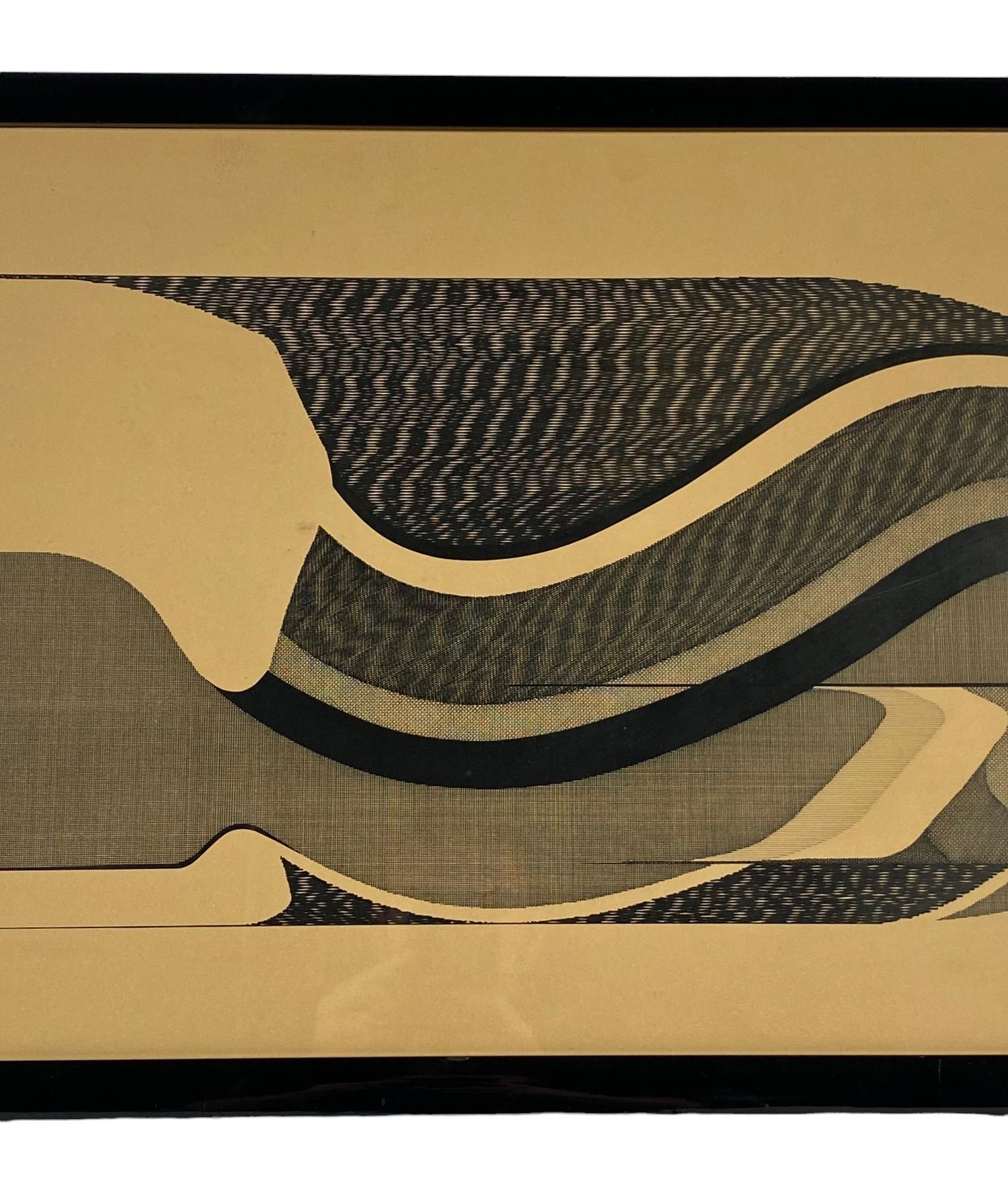 Abbahao, Untitled great stylized FIsh, China on paper, Italy 1976 For Sale 9