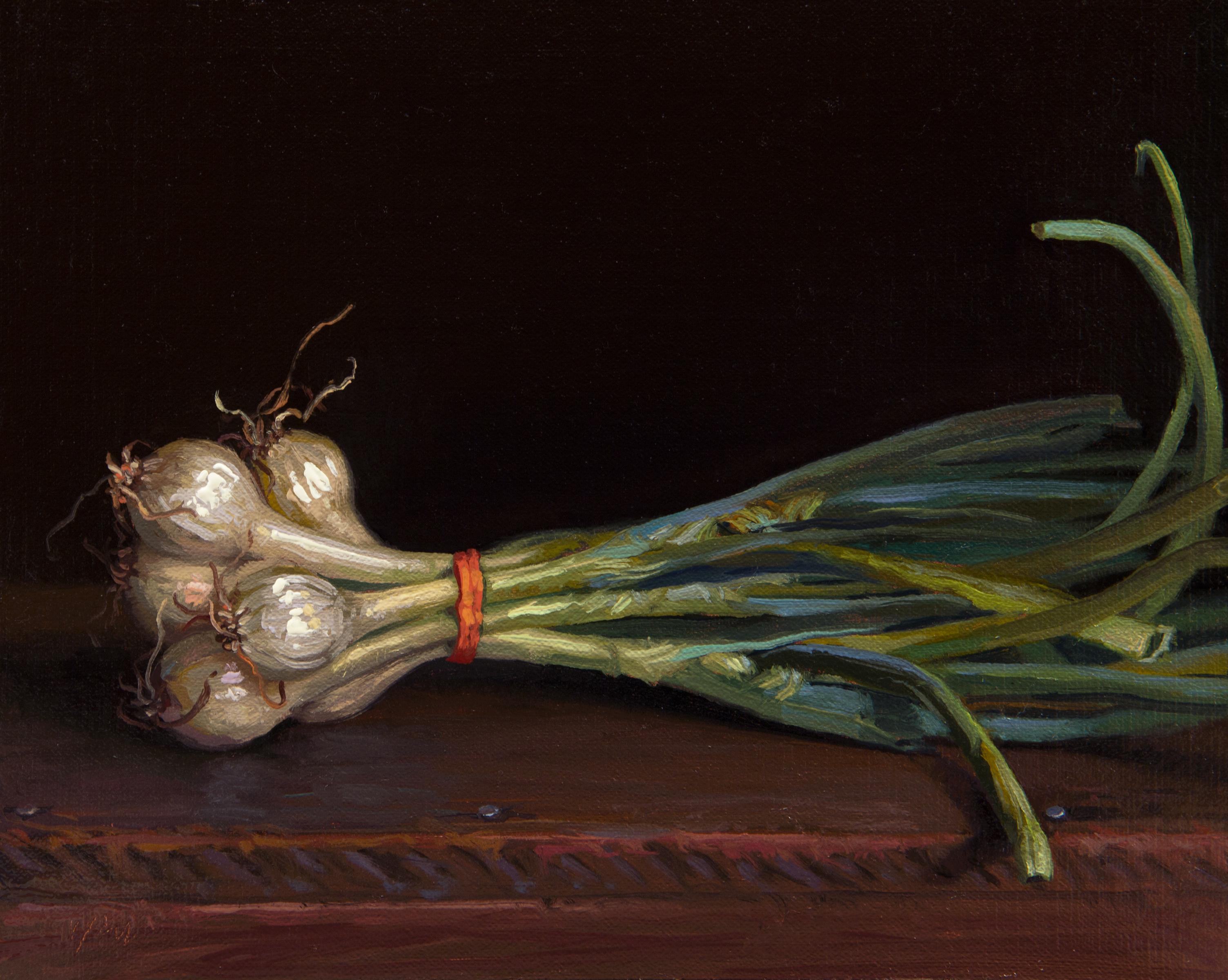 Abbey Ryan Still-Life Painting - Spring Onions
