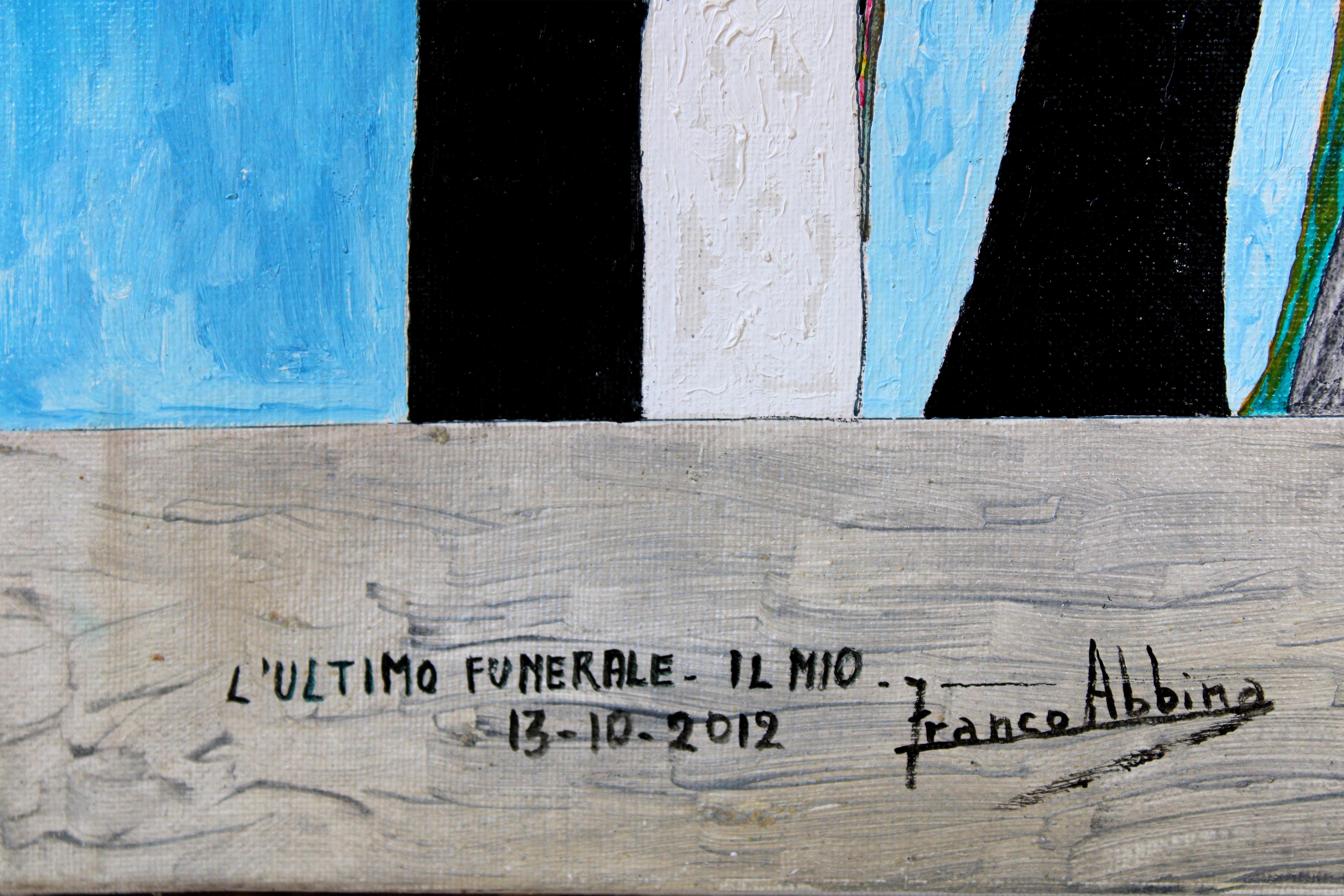 L'ultimo funerale - Il mio ('The last funeral - Mine.') - Conceptual Painting by Abbina Franco 