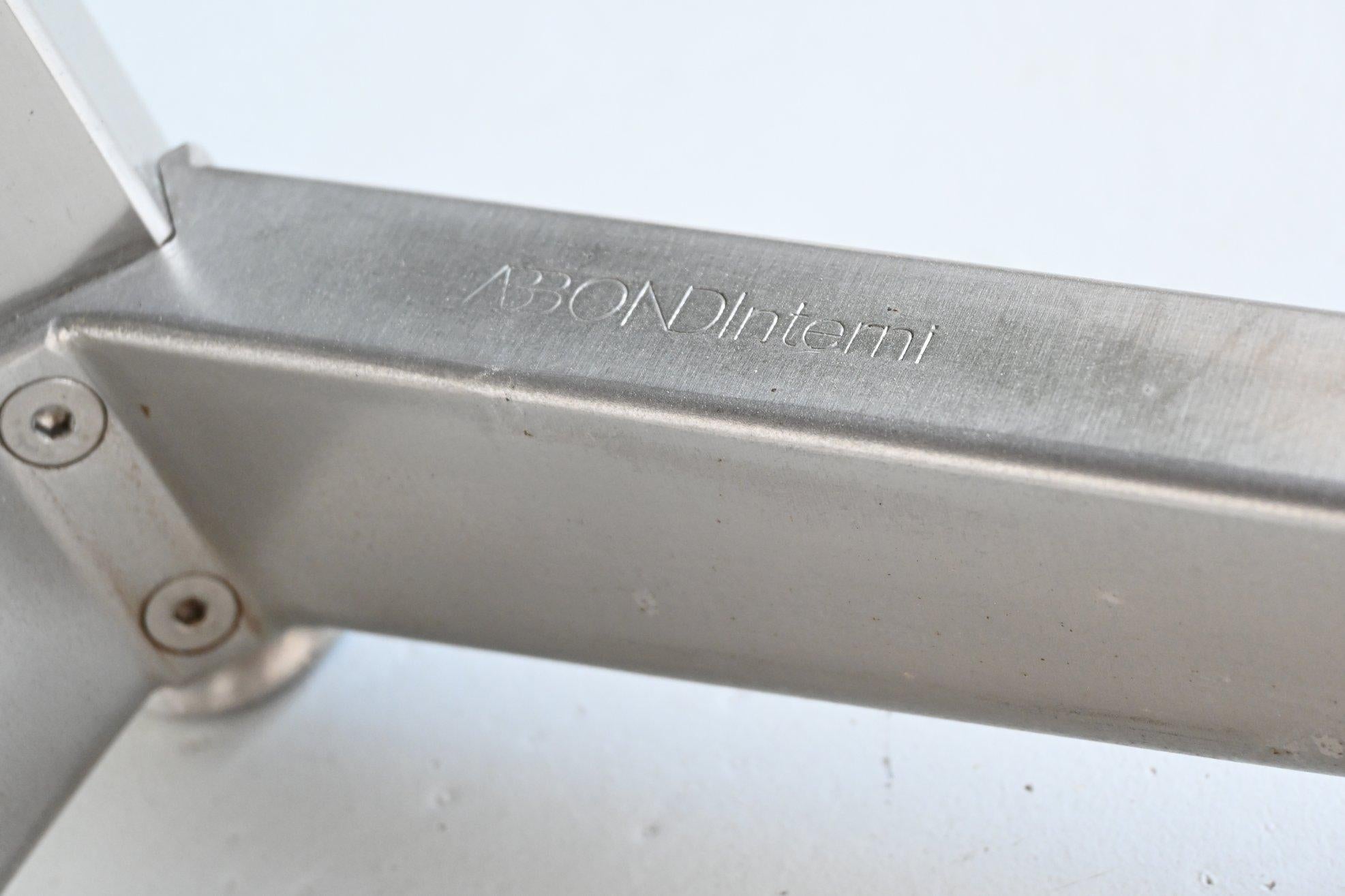Abbondinterni Chef-Eckschreibtisch aus Mahagoni und Glas Italien 1970 im Angebot 12