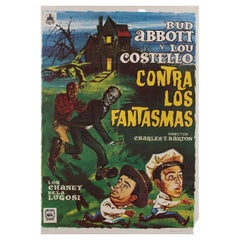 Abbott and Costello Meet Frankenstein R1975 Spanish B1 Film Poster
